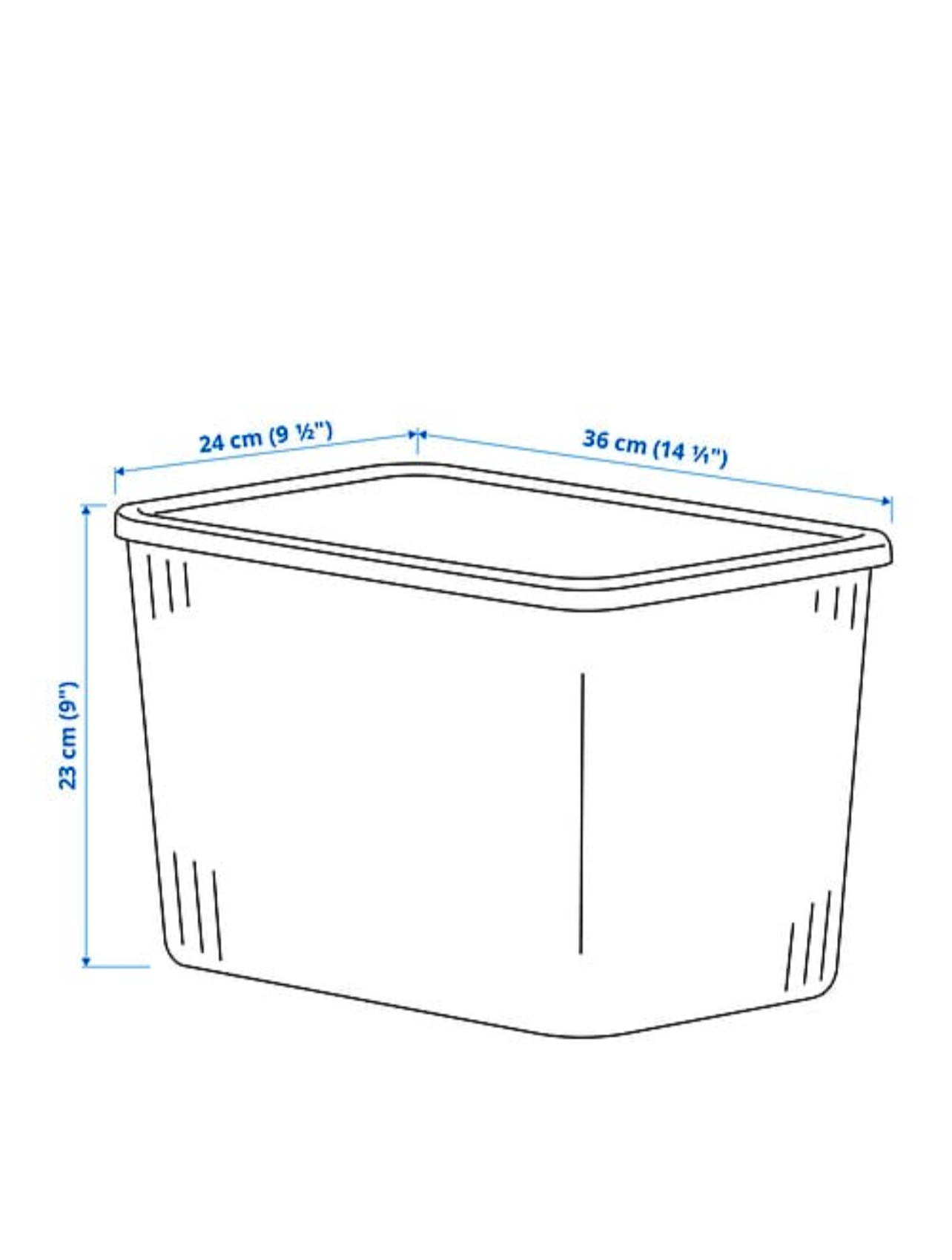 Storage box with led