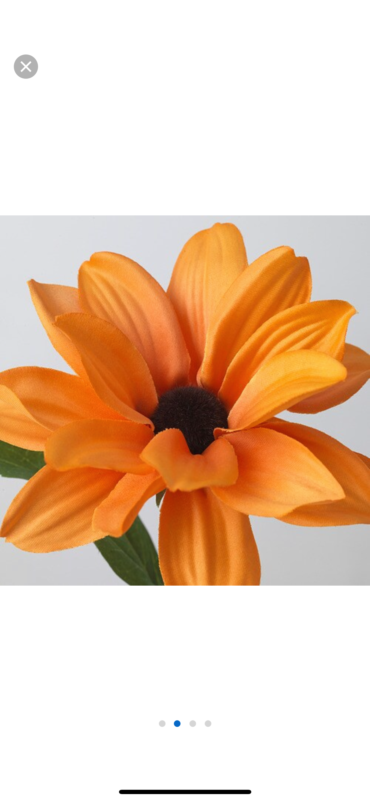 Orange artificial flower