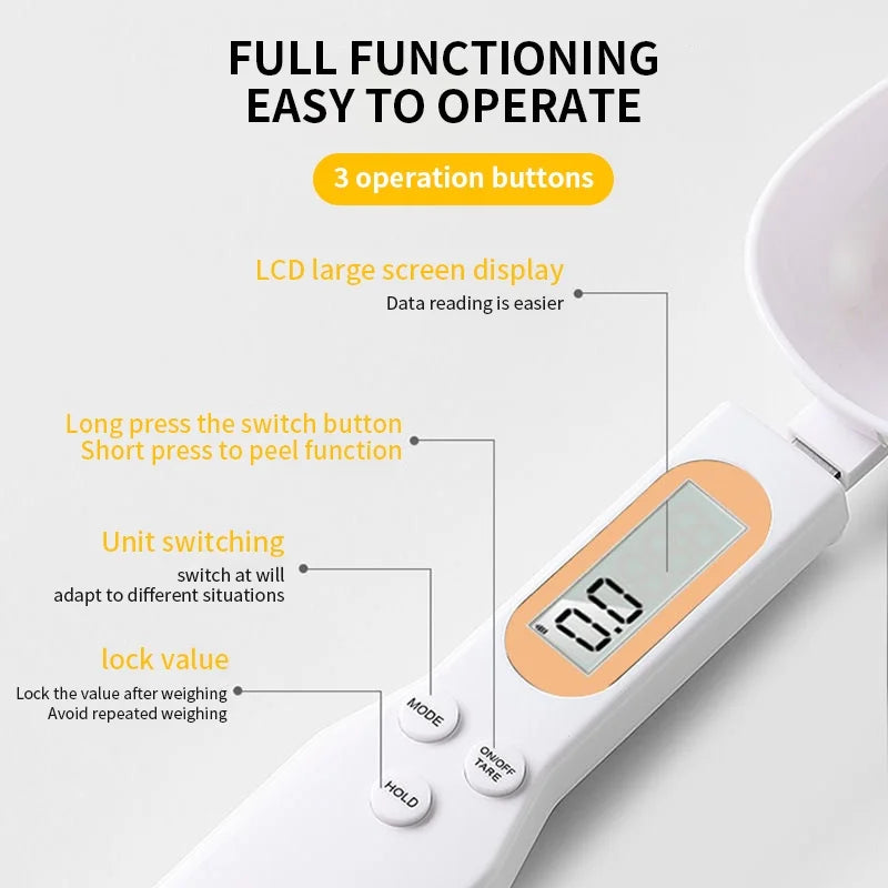 Electronic Kitchen Scale 500g 0.1g LCD Digital Spoon Scale